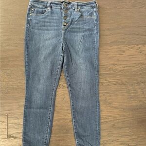 Liverpool, 32/14 Petite, ButtonFly, dark wash